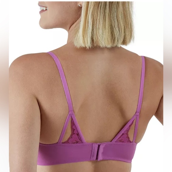 🆕Maidenform Deep Plunge “Love the Lift” in Rose Gold Lace Push Up Bra NWT - Picture 7 of 7